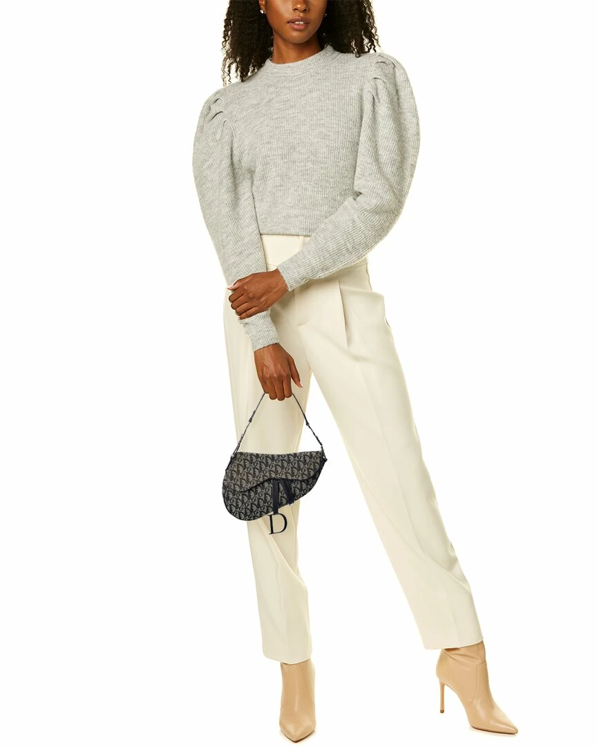 Dior Black Canvas Oblique Saddle Bag (Authentic Pre-Owned) Women Shoulder Bags - Image 5