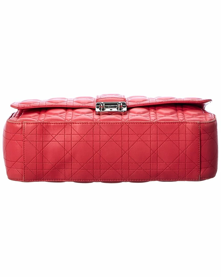 Dior Coral Leather Large Miss Dior Flap Bag (Authentic Pre-Owned) Women Shoulder Bags - Image 3