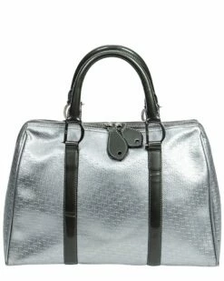 Dior Limited Edition Silver Diorissimo Canvas Top Handle Bag (Authentic Pre-Owned) Women Satchels & Top Handles