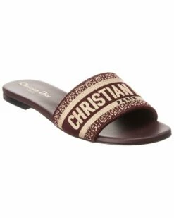 Dior D-Way Embroidered Slide Women Slides & Mules