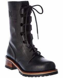 Dior Dior Quest Leather Tall Boot Women Boots