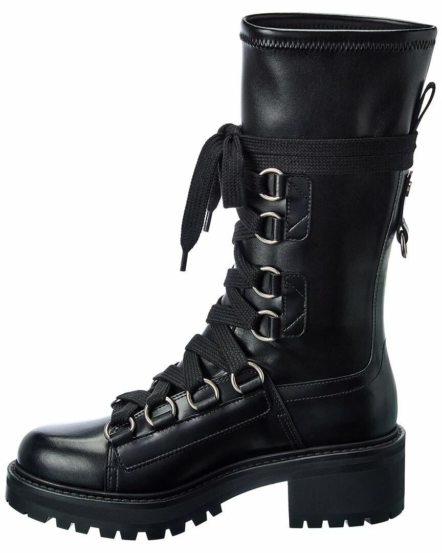 Dior D-Fight Leather Boot Women Boots - Image 2