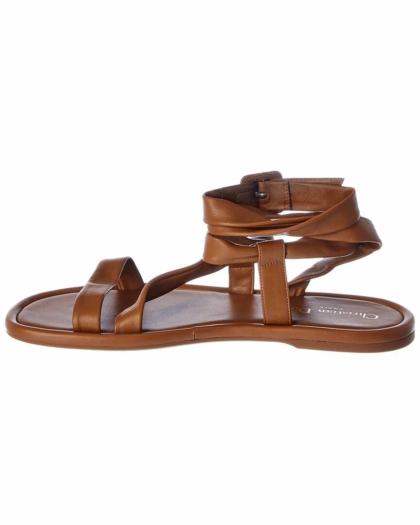 Dior Leather Sandal Women Flat Sandals - Image 2