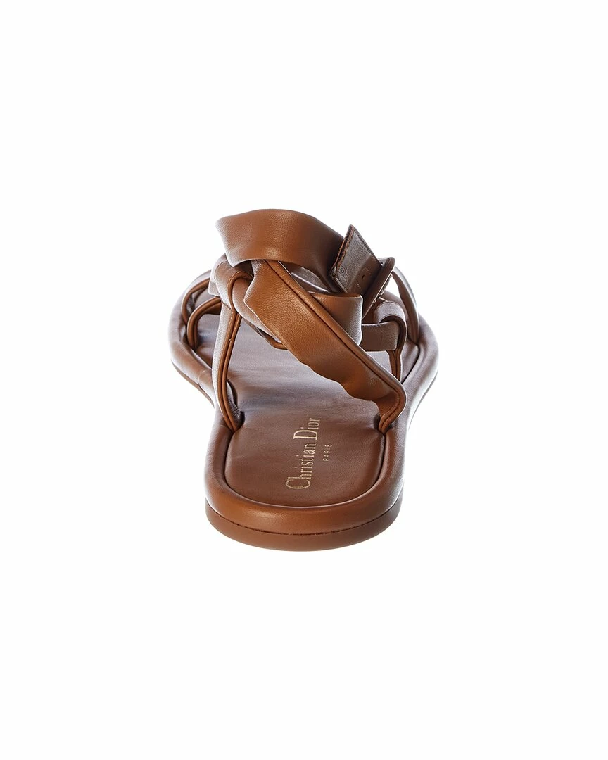 Dior Leather Sandal Women Flat Sandals - Image 3