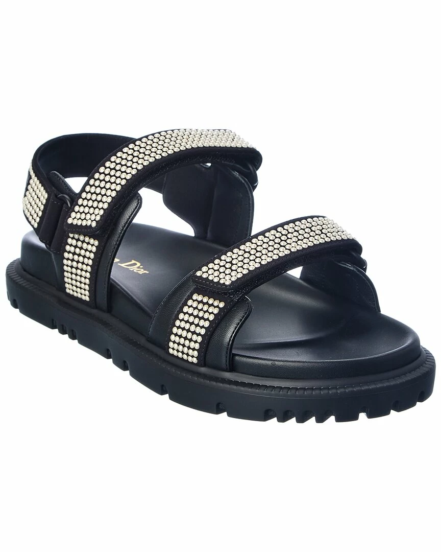 Dior Dioract Leather Sandal Women Flat Sandals
