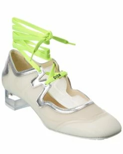 Dior D-Mension Rubber & Leather Pump Women Flats