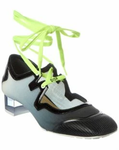 Dior D-Mension Vinyl & Patent Pump Women Pumps