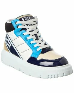 Dior D-Player Nylon & Leather Sneaker Women Fashion Sneakers