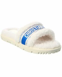 Dior DWay Shearling Slide Women Flats