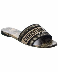 Dior DWay Canvas Sandal Women Flats