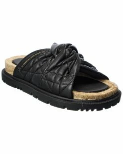 Dior DTwist Leather Sandal Women Flat Sandals