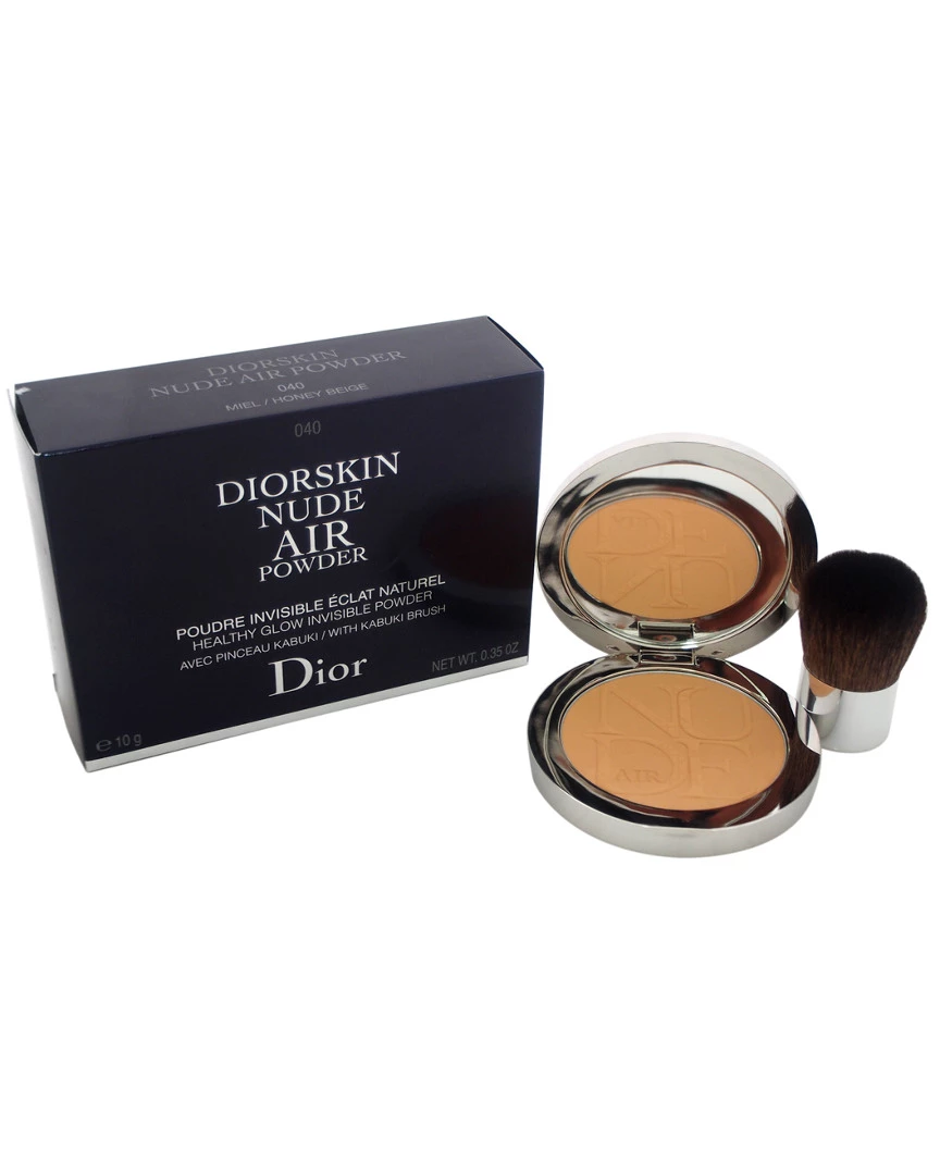 Dior 0.35oz #040 Honey Beige Diorskin Nude Air Powder With Kabuki Brush Women Face & Eye Makeup