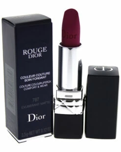 Dior 0.12oz #787 Exuberant Matte Rouge Couture Colour Comfort & Wear Lipstick Women Lip & Cheek Makeup