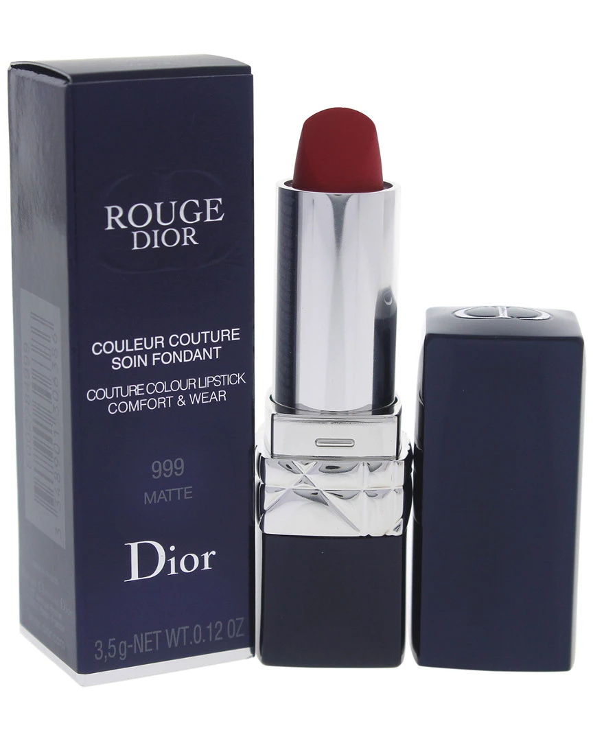 Dior 0.12oz #999 Matte Rouge Couture Colour Comfort & Wear Lipstick Women Lip & Cheek Makeup
