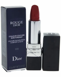 Dior 0.12oz 999 Rouge Dior Couture Colour Comfort & Wear Lipstick Women Lip & Cheek Makeup