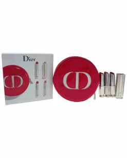 Dior 3 X 0.12oz Dior Addict Hydra Gel Core Mirror Shine Lipstick Trio Women Lip & Cheek Makeup