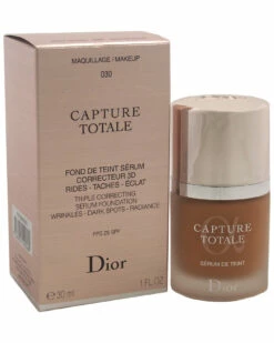Dior 1oz #030 Medium Beige Capture Totale Triple Correcting Serum Foundation Women Face & Eye Makeup