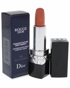 Dior .12oz #136 Delicate Matte Rouge Dior Couture Colour Comfort & Wear Lipstick Women Lip & Cheek Makeup