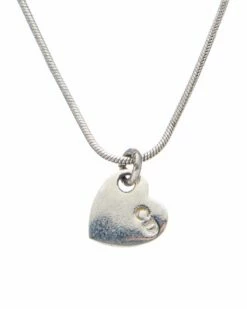 Dior D Logo Heart Pendant Necklace (Authentic Pre-Owned) Women Necklaces