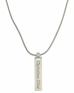 Dior Logo Pendant Necklace (Authentic Pre-Owned) Women Necklaces
